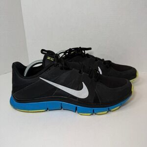 Nike Free Trainer 5.0 V3 Sneaker Shoes Black Blue Glow Size 10.5